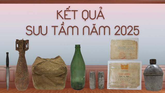 Kết quả công tác sưu tầm tài liệu, hiện vật năm 2025